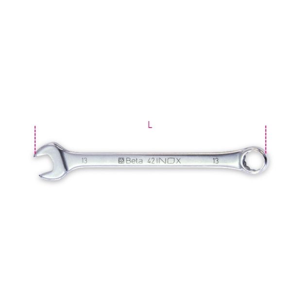 42INOX Csillag-villáskulcs nemesacél