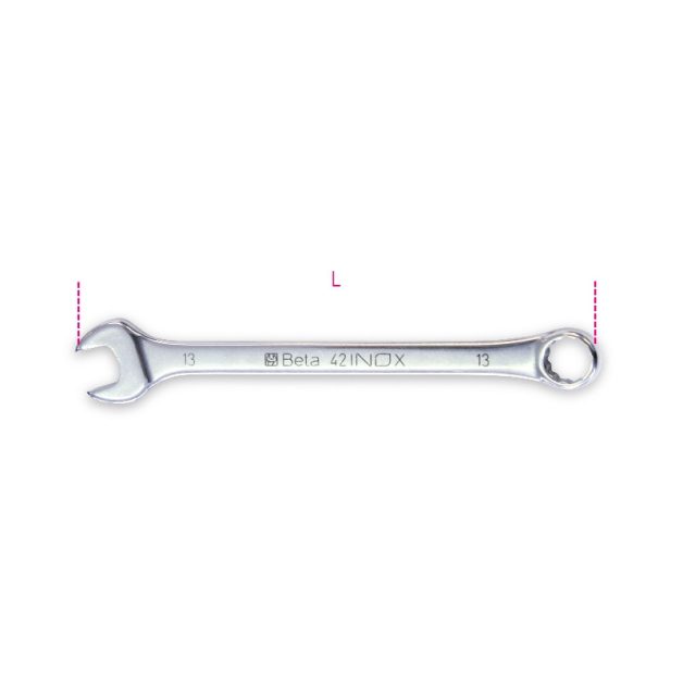 42INOX 12 Csillag-villáskulcs nemesacél
