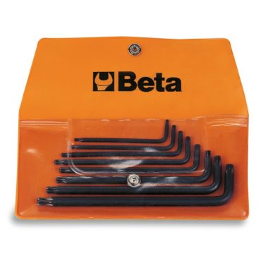   97BTx/B8 8 részes mm Hajlított gömbfejű Torx® imbuszkulcs szerszám készlet műanyag dobozban