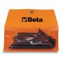97BTx/B8 8 részes mm Hajlított gömbfejű Torx® imbuszkulcs szerszám készlet műanyag dobozban