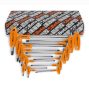 97TTx/S6 T-szárú Torx®-imbuszkulcs készlet,  műanyag markolattal, krómozott,  fekete hegyek