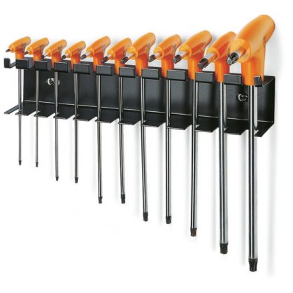   97TTx/SP11 11 részes T-szárú Torx®-imbuszkulcs markolattal szerszám készlet tartóval