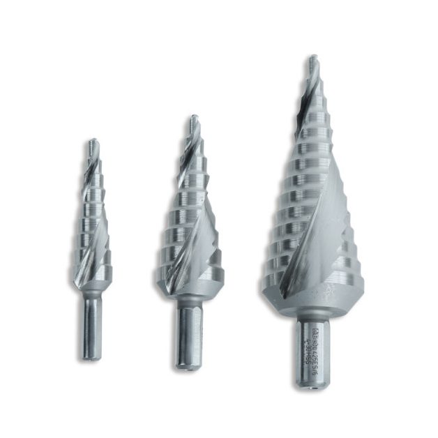 425ES/SP3 Hengeres szárú, lépcsős fúrófej készlet