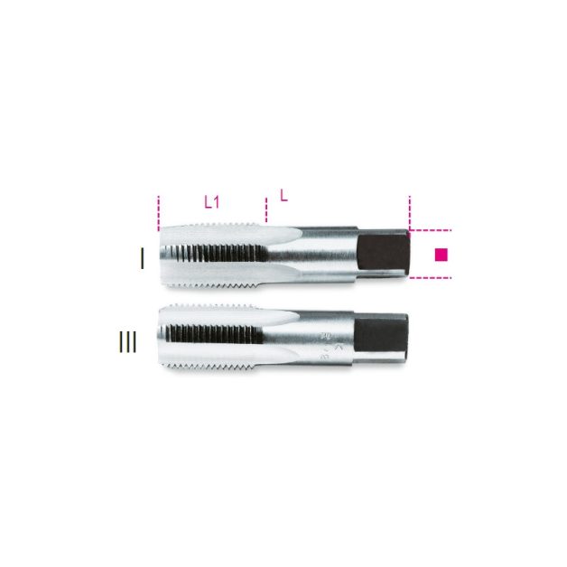433ASG 1" Kézi menetfúró, hengeres gázmenet, krómacélból