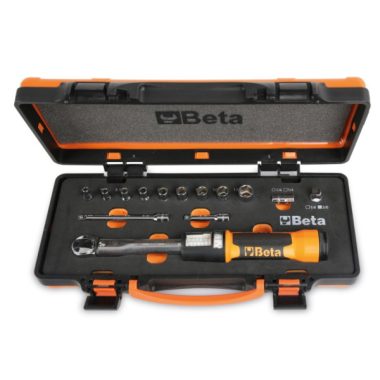   666/C2 Zero-Reset kioldó nyomatékkulcs, dugókulcsokkal és hosszabbítókkal