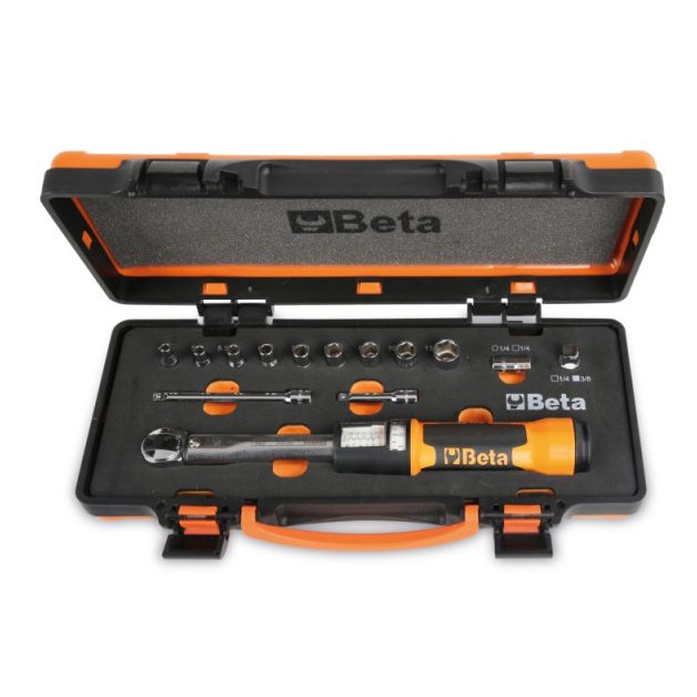 666/C2 Zero-Reset kioldó nyomatékkulcs, dugókulcsokkal és hosszabbítókkal