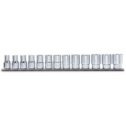   910AS/SB13 13 részes tizenkétszögű Dugókulcs szerszám készlet (910AS cikk) tartón
