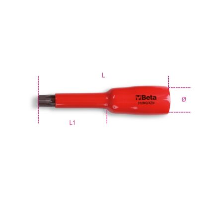 910MQ-XZN 3/8" DUGÓKULCS XZN® CSAVAROKHOZ, SZIGETELT
