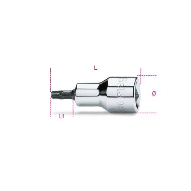   920TX 27 1/2"-osTorx® imbusz-Dugókulcs, krómozott, barnított hegy