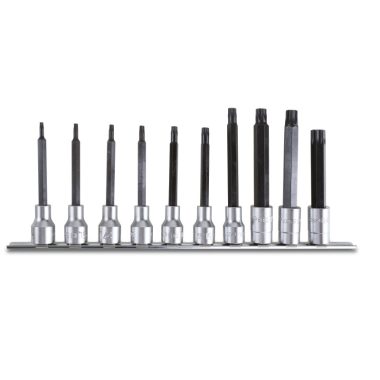   920TX-L/SB10 10 darabból álló hosszú hatszögű külső Dugókulcs készlet (920TX/L cikk.) Torx® csavarokhoz tartóban