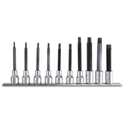   920TX-L/SB10 10 darabból álló hosszú hatszögű külső Dugókulcs készlet (920TX/L cikk.) Torx® csavarokhoz tartóban