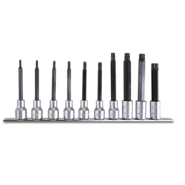 920TX-L/SB10 10 darabból álló hosszú hatszögű külső Dugókulcs készlet (920TX/L cikk.) Torx® csavarokhoz tartóban