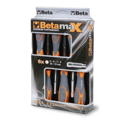   944Bx/D6 6 részes dugókulcs-csavarhúzó szerszám készlet bi-materiál nyéllel 