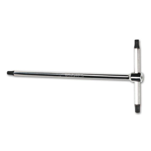 951Tx 10 T-szárú imbuszkulcs, a végeken négyszögprofil Torx®-csavarhoz