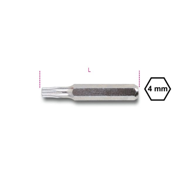 1256RTX Csavarhúzóbetét 4 mm Tamper Resistant Torx®-csavarokhoz