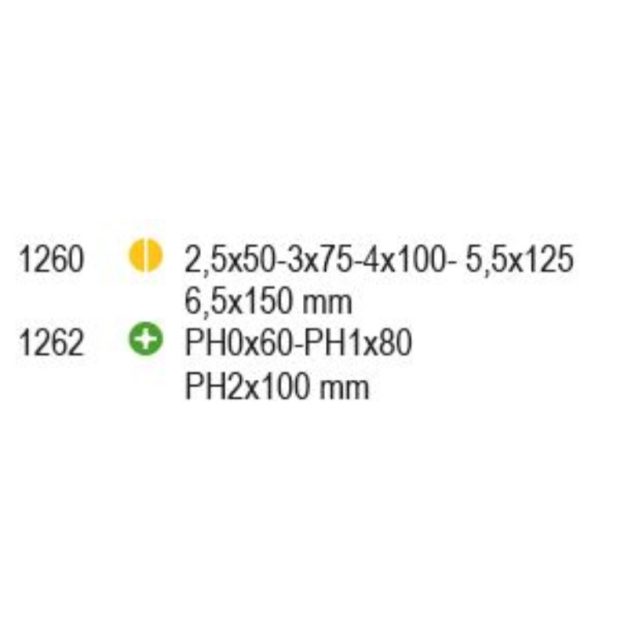 1263MC/D8-8 db színes Csavarhúzókészlet