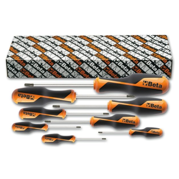 1268RTx/S8 Imbusz-csavarhúzókészlet markolattal Tamper Resistant Torx® csavarokhoz, 8 darabos