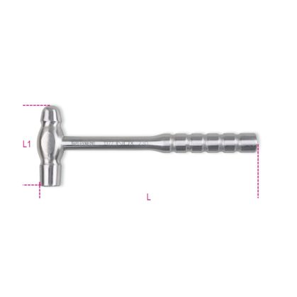  BETA 1377INOX Gömbvégű és kerekfejű kalapács, kazánkovácsok és bádogosok számára, rozsdamentes acél