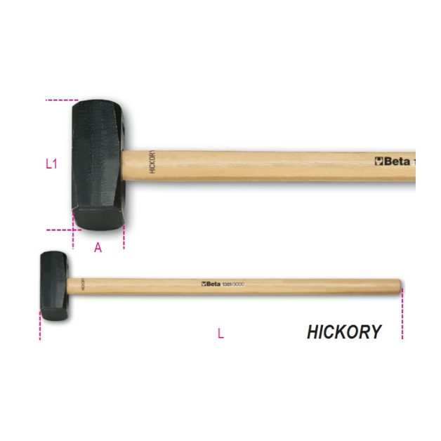 1381 Hosszú ráverő kalapács Hickory nyéllel