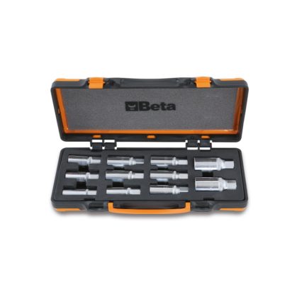   1433/C11 11 darabos tőcsavarkihajtó készlet, 1/2" lágy hőformált tálcában, fémdobozban