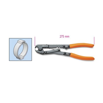   1473 275 OETIKER® bilincsfogó barnított, PVC-bevonatú szárral