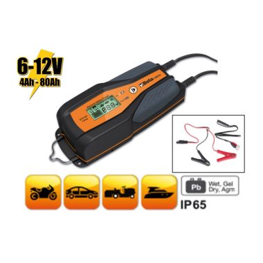 1498/4A 6-12 V autó-motor elektronikus akkumulátortöltő
