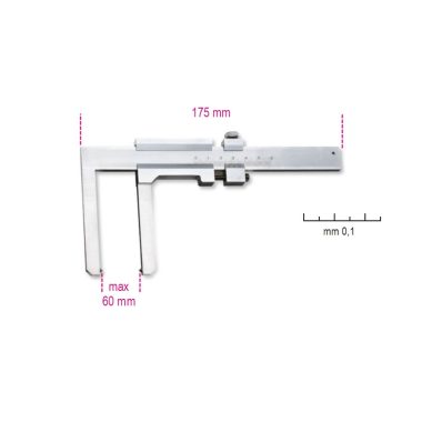   1650FD Tolómérő féktárcsához, rozsdamentes acélból, pontosság 0.1 mm