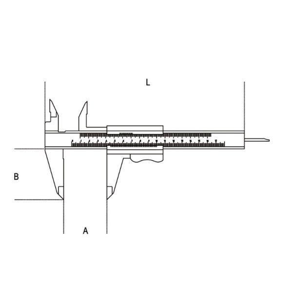 1651DGTB/IP Digitális tolómérő,  pontosság: 0,01 mm,  IP67 védelem