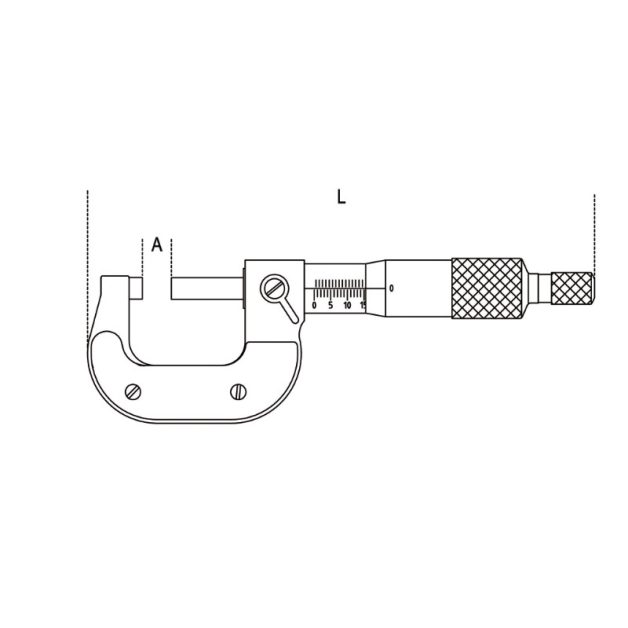 1658DGTB Digitális külső mikrométer, IP65, pontosság: 0,001 mm