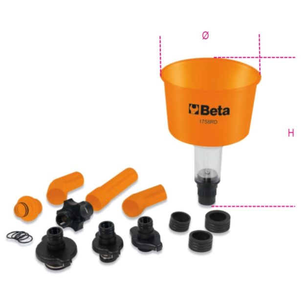 1758RD Hűtőfolyadék tölcsér gyorscsatlakozóval