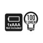 1833XS/1 LED lámpa, robusztus eloxált alumíniumból