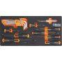 BW 2200E/21 Worker 3 fiókos szerszámos láda 159 darabos szerszámkészlettel