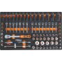 BW 2400S-XLG9/E-XL Worker 9 fiókos szerszámkocsi 487 darabos szerszámkészlettel