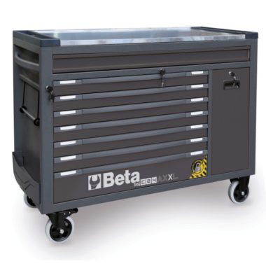   BW RSC24AXXL/A Worker 8 fiókos szerszámkocsi borulásgátló rendszerrel, hosszú modell 1061 darabos szerszámkészlettel