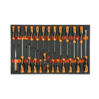   M195 Habszivacs tálca BetaGrip csavarhúzókkal hasított fejű, Phillips® és Torx® csavarokhoz