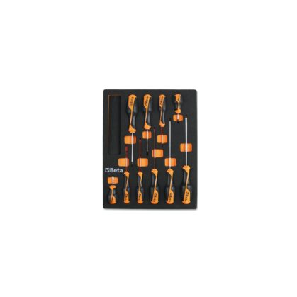   M209 Habszivacs tálca BetaGrip csavarhúzókkal hasított fejű és Phillips® csavarokhoz