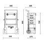 C42H - 4200H Szerszámkocsi 3 modullal