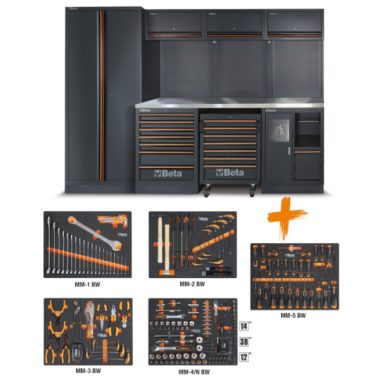 C45PRO 2.0 X/268UT C45PRO 2.0 X műhelyberendezés összeállítás 268 darabos Beta Worker szerszámkészlettel C45PRO 2.0 X/268UT C45PRO 2.0 X műhelyberendezés összeállítás 268 darabos Beta Worker szerszámkészlettel