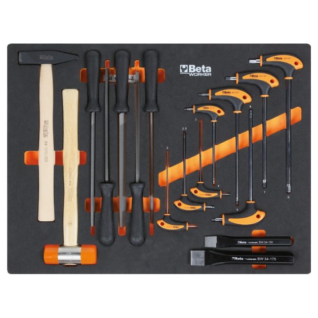 C45PRO 2.0 X/268UT C45PRO 2.0 X műhelyberendezés összeállítás 268 darabos Beta Worker szerszámkészlettel