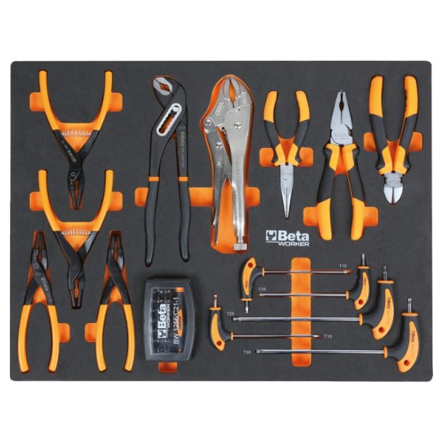 C45PRO 2.0 X/268UT C45PRO 2.0 X műhelyberendezés összeállítás 268 darabos Beta Worker szerszámkészlettel