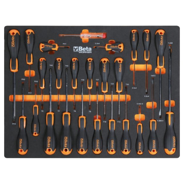 C45PRO 2.0 W/268UT C45PRO 2.0 W műhelyberendezés összeállítás 268 darabos Beta Worker szerszámkészlettel