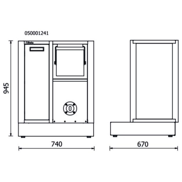 RSC50 2.0 MS-AVV Rögzített kiszolgáló modul az RSC50 2.0 műhelyberendezés összeállításhoz, üres