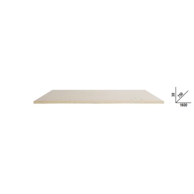   C58PLT-W 1,6 Rétegelt fa munkalap (1600x750 mm) a C58BC moduláris munkapadokhoz