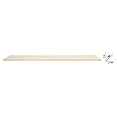   C58PLT-W 2,1 Rétegelt fa munkalap (2100x750 mm) a C58BC moduláris munkapadokhoz