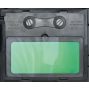 7043LCD Hegesztőpajzs automatikus sötétedéssel, ívhegesztéshez; MIG/MAG, TIG és plazmahegesztéshez, napelemes tápegység