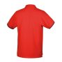 7547R Három gombos pólóing, 100% pamut, 200 g/m2, piros S