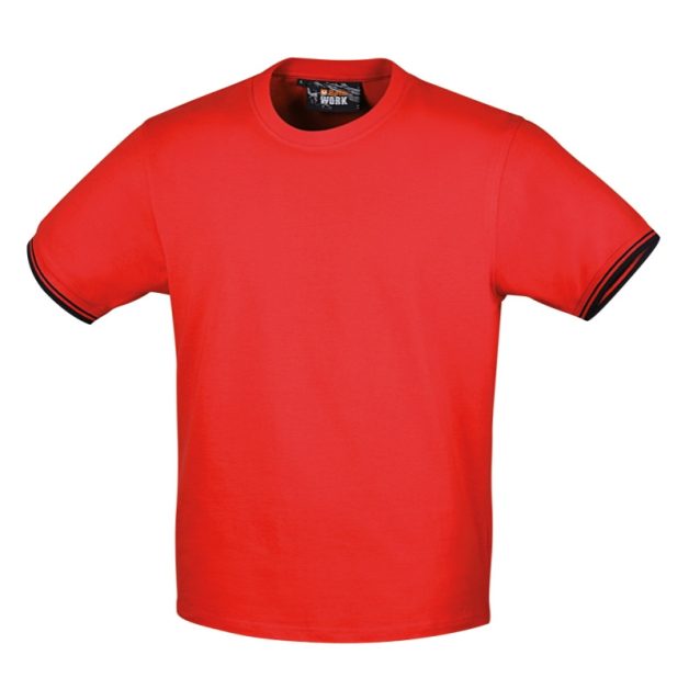 7549R „Work” póló, 100% pamut, 150 g/m2, piros XL