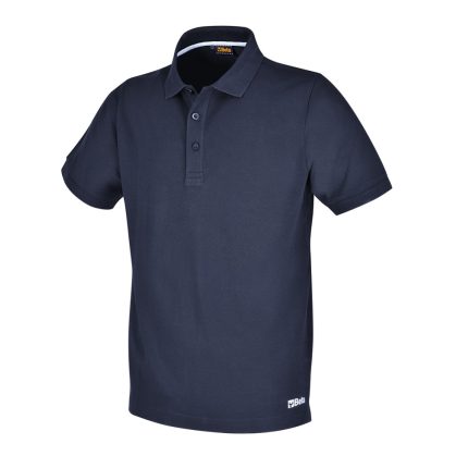   7552BL Három gombos munka pólóing, piqué pamut, 200 g/m3, kék