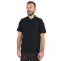 7552N Három gombos pólóing, piqué pamut, 200 g/m2, fekete