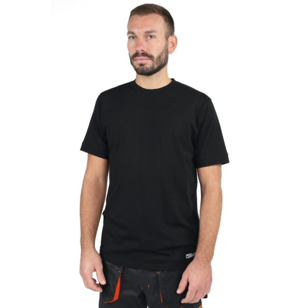 7553N „Work” póló, pamutdzsörzé, 150 g/m2, melanzs szürke